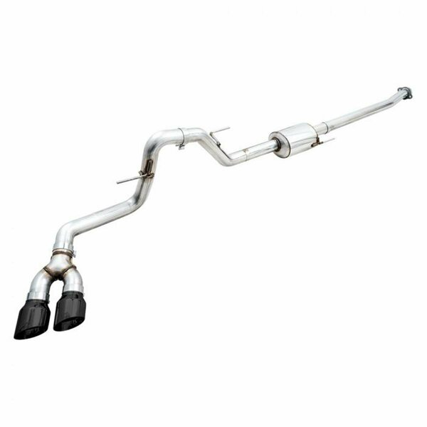 Superjock 301523059 4.5 in. Dual Side Exit Black Cat-Back Exhaust System for Ford F150 SU3566237